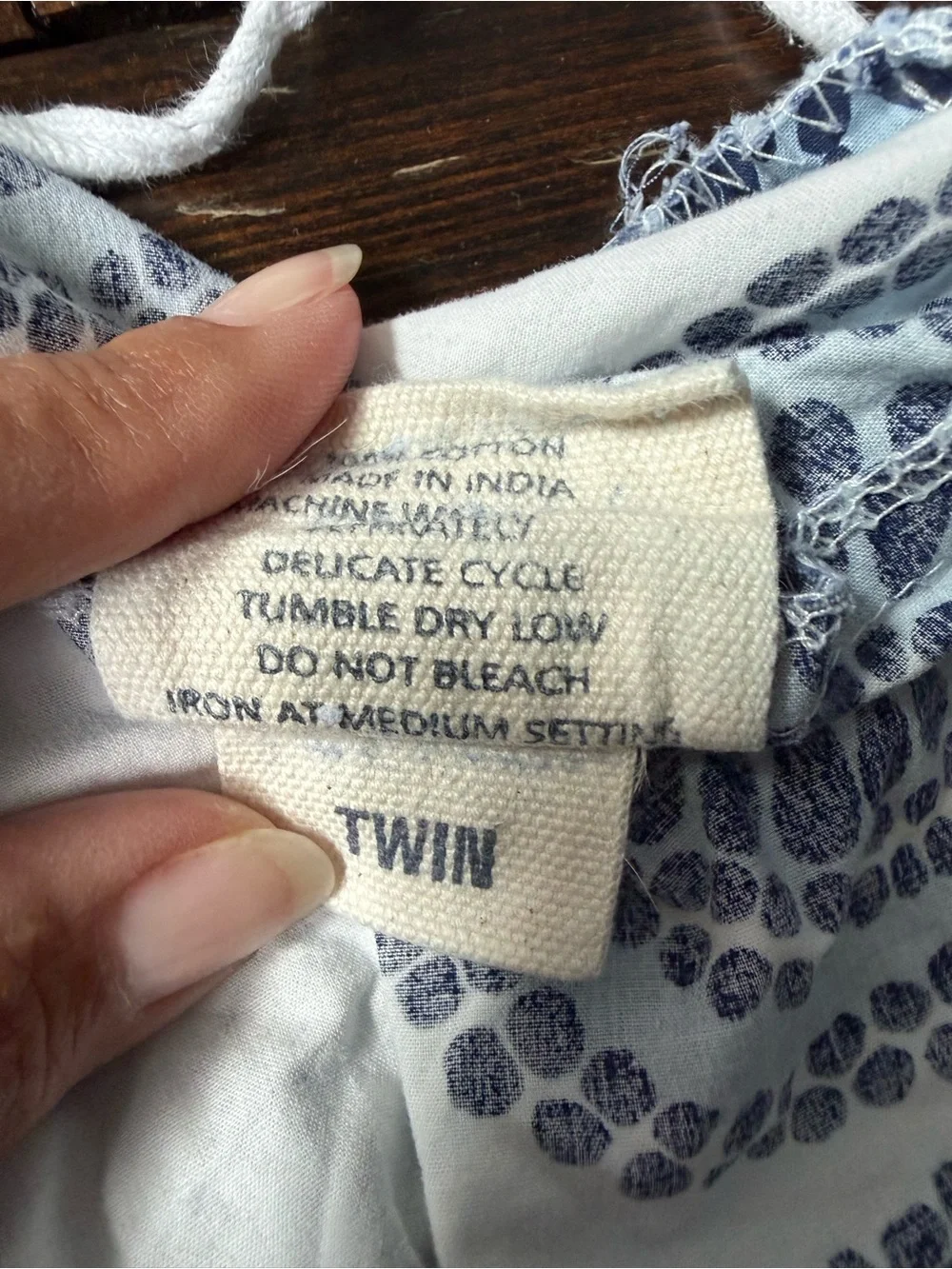 John Robshaw Medallion Blue Twin Duvet & Sham